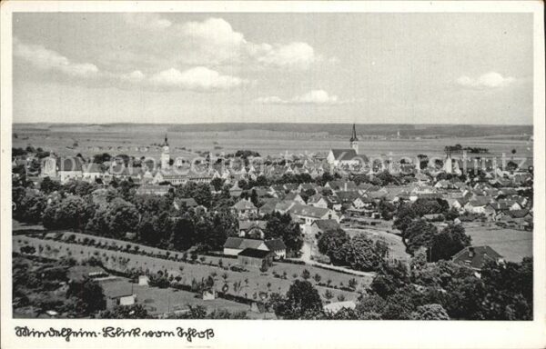 Mindelheim Panorama Blick vom Schloss