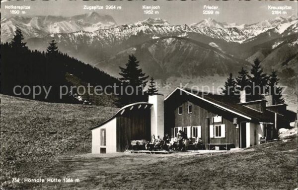 Oberammergau Hörnlehütte Berghaus Ammergauer Alpen B