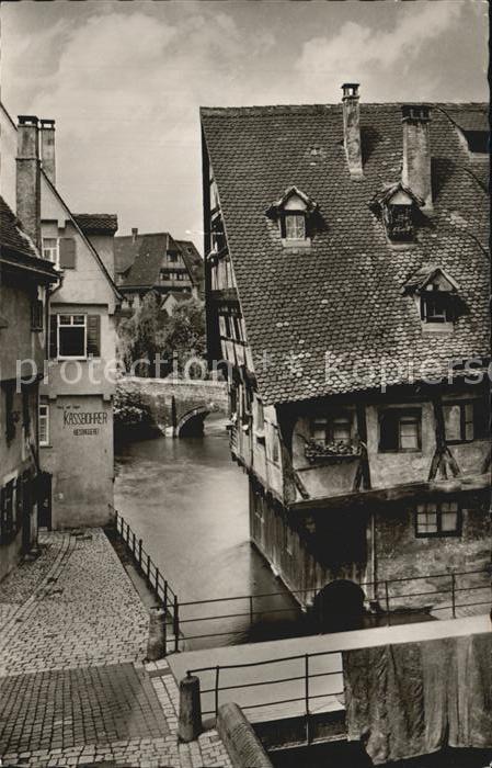 Ulm Donau Häuserpartie an der Blau
