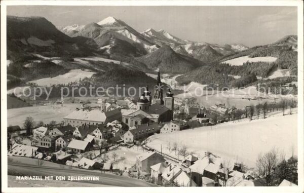 Mariazell Steiermark Winterpanorama mit den Zellerhüten