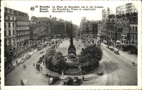 Bruxelles Bruessel Place de Brouckere vue a vol d_oiseau M