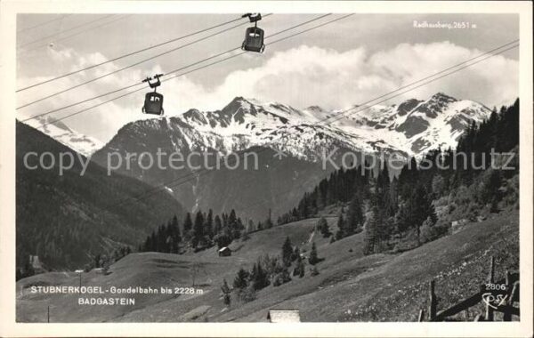 Badgastein Stubnerkogel Gondelbahn