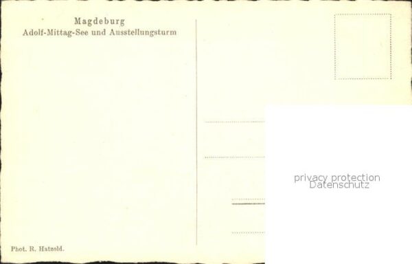 Magdeburg Adolf Mittag See und Ausstellungsturm – Bild 2