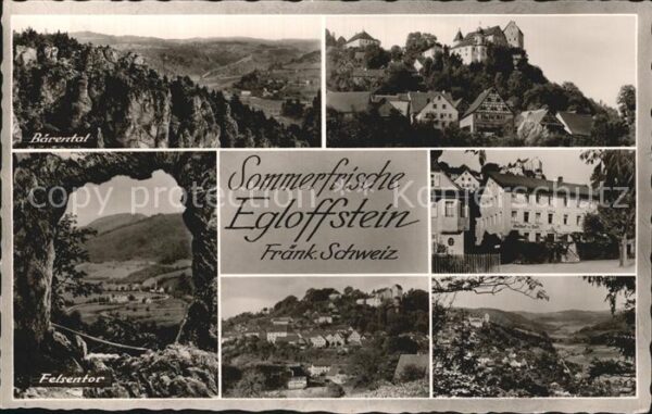 Egloffstein Bärental Felsentor Schloss Panorama
