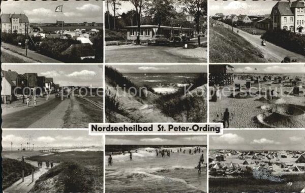 St Peter-Ording Teilansichten Strand Hotels Promenade B