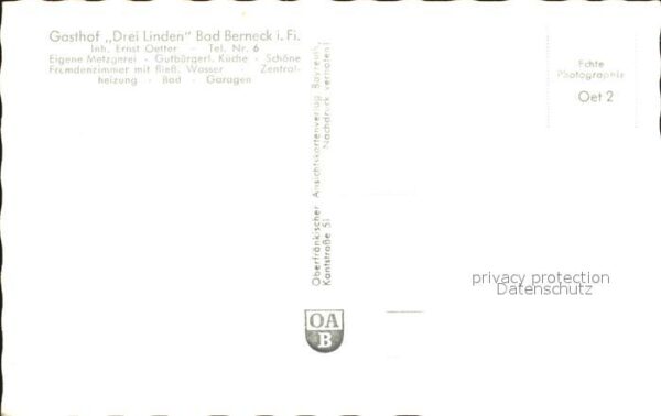 Bad Berneck Panorama Gasthof Drei Linden Kurhaus – Bild 2