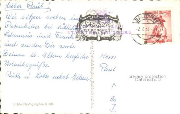 Salzburg Oesterreich Stiftskeller St Peter mit Felsenhalle – Bild 2