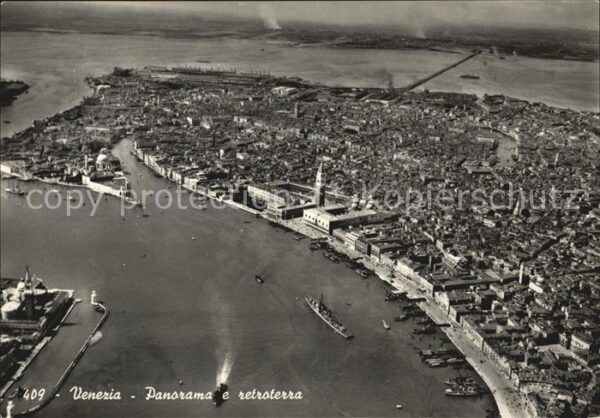 Venezia Venedig Panorama e retroterra veduta aerea