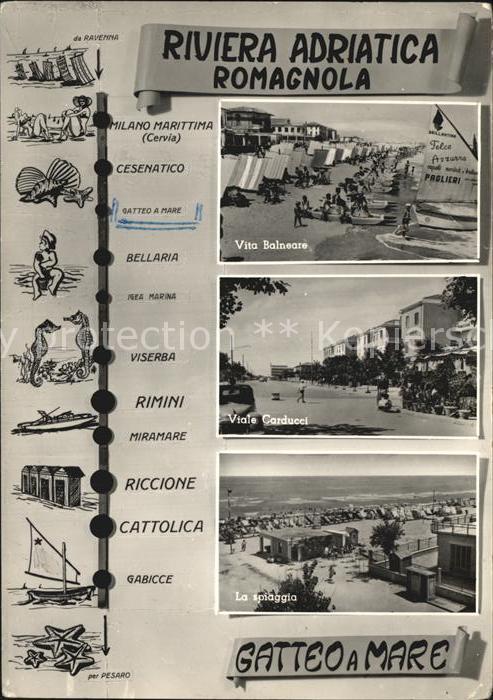 Gatteo Mare Vita Balneare Viale Carducci Spiaggia R