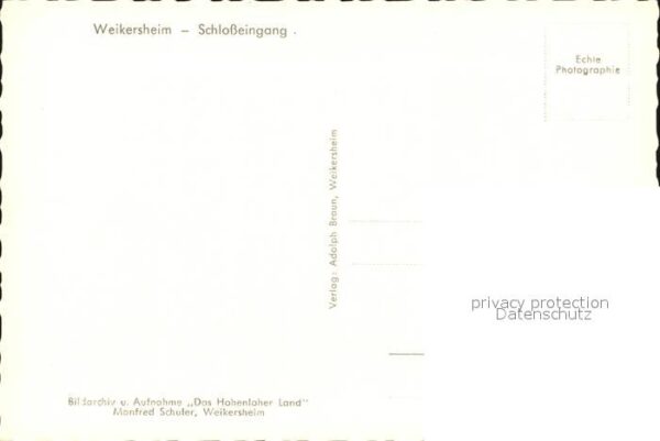 Weikersheim Schloss Eingang – Bild 2