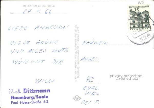 Rinteln Orts und Teilansichten Weserlied – Bild 2