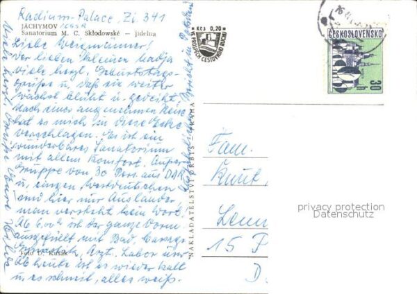 Jachymov Sanatorium MC Sklodowske jidelna – Bild 2