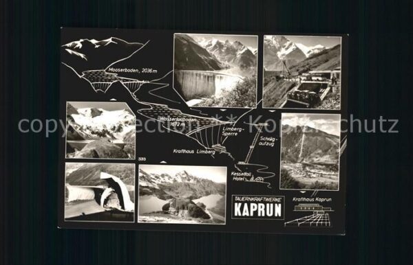 Kaprun Tauernkraftwerk Mooserboden Wasserfallb