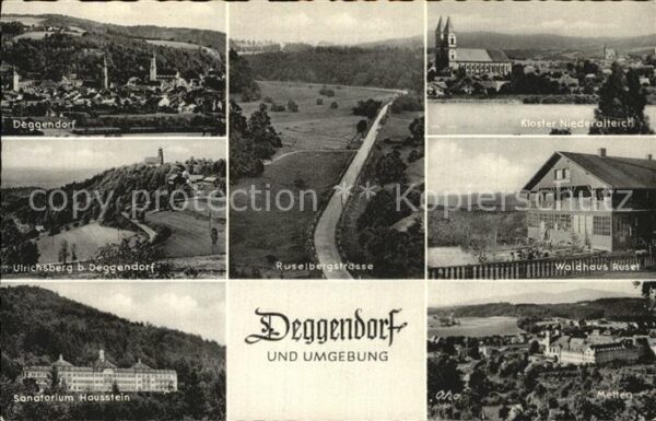 Deggendorf Donau Panorama Ruselbergstr Kloster Niederalt