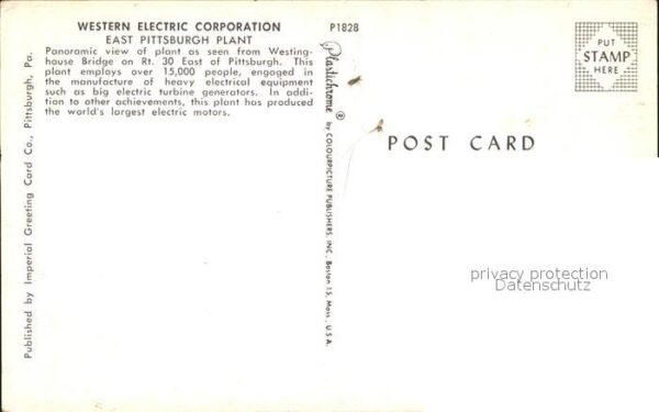 Pittsburg Pennsylvania Western Electric Corporation – Bild 2