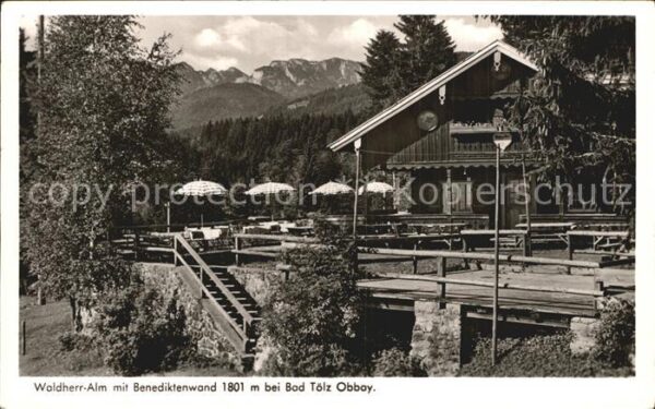 Bad Toelz Waldherr Alm mit Benediktenwand