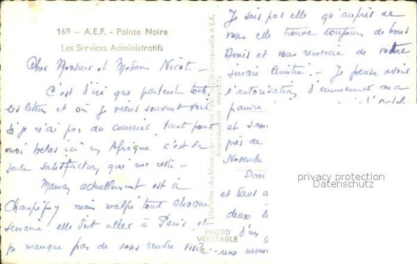 Brazzaville AEF Pointe Noire Les Services Administr – Bild 2