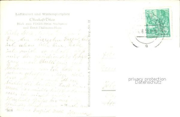 Oberhof Thueringen FDGB Heim Stachanow und Thälmann Haus – Bild 2