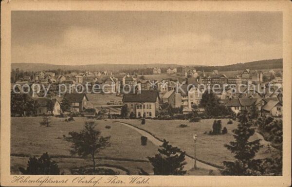 Oberhof Thueringen Stadtblick