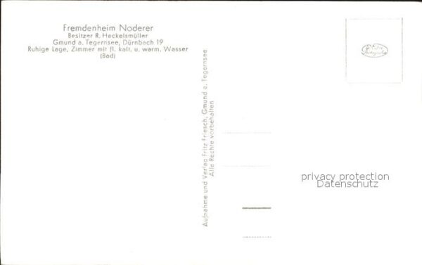 Gmund Tegernsee Fremdenheim Noderer – Bild 2
