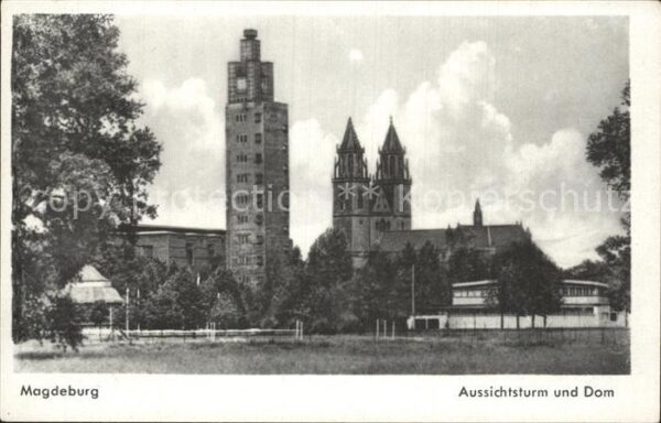 Magdeburg Aussichtsturm und Dom
