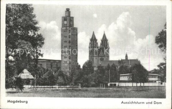 Magdeburg Aussichtsturm und Dom