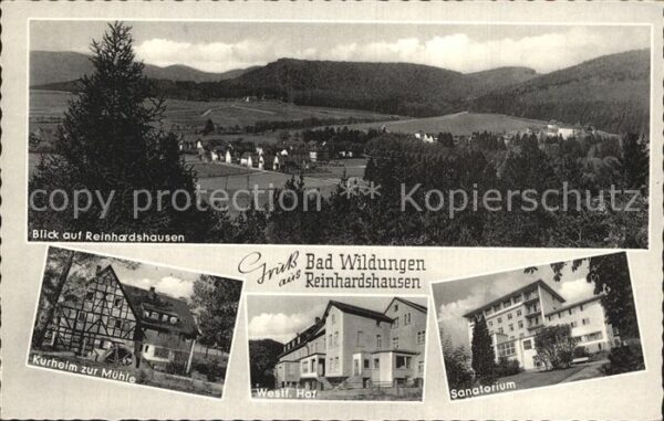 Reinhardshausen Panorama Kurheim zur Mühle Westf Hof Sa
