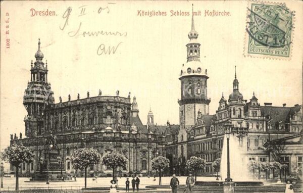 Dresden Königliches Schloss mit Hofkirche
