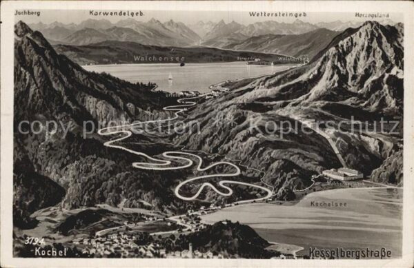 Kochel See aus der Vogelperspektive Kochelsee Walc