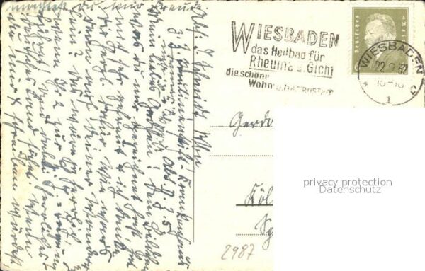 Worms Rhein Dom Zeichnung Künstlerkarte – Bild 2