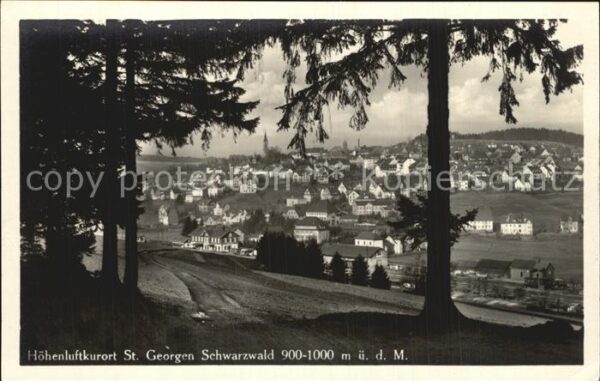 St Georgen Schwarzwald Panorama Höhenluftkurort