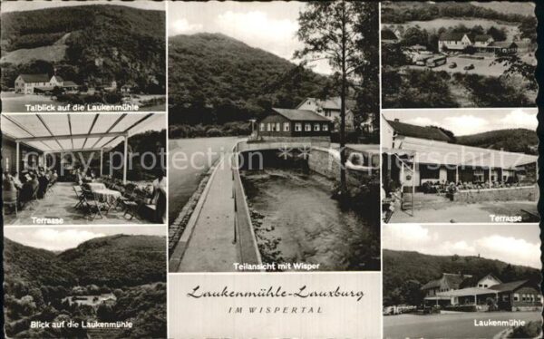 Lauxburg Wispertal Gaststätte Laukenmühle an der Wisper