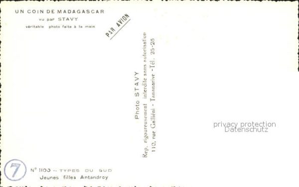 Madagascar Jeunes filles Antandroy – Bild 2