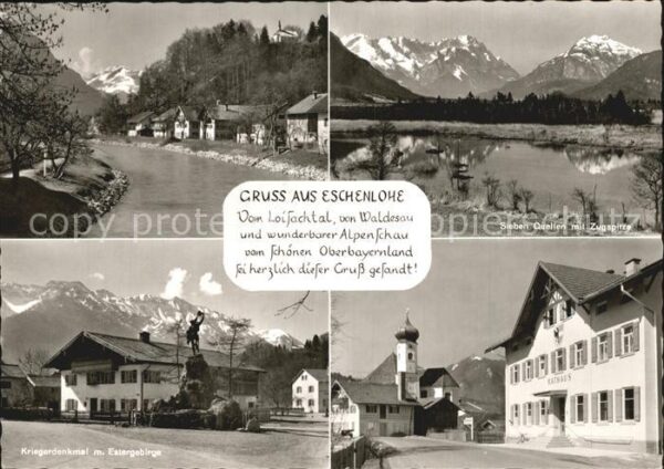 Eschenlohe Sieben Quellen Zugspitze Kriegerdenkmal