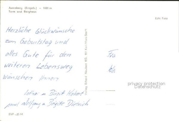Auersberg Wildenthal Turm und Berghaus – Bild 2
