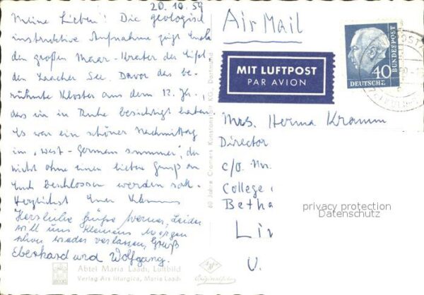 Maria Laach Glees Abtei Laacher See Fliegeraufnahme – Bild 2