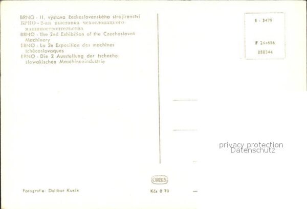 Brno Bruenn 2. Ausstellung der tschechoslowakischen – Bild 2