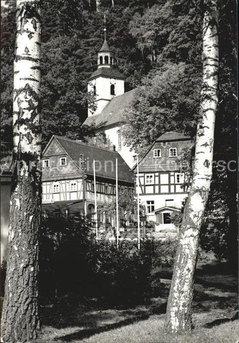 Oybin Bergkirche Kurort Handabzug