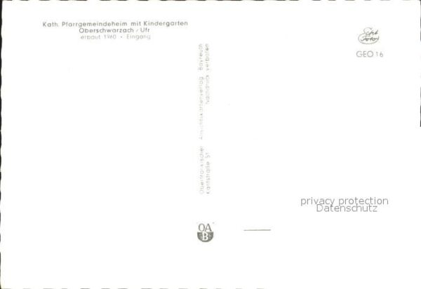 Oberschwarzach Unterfranken Pfarrgemeindeheim mit Kindergarten Eing – Bild 2