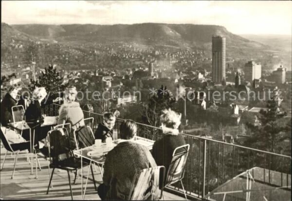 Jena Thueringen Blick von der Gaststätte Landgrafen