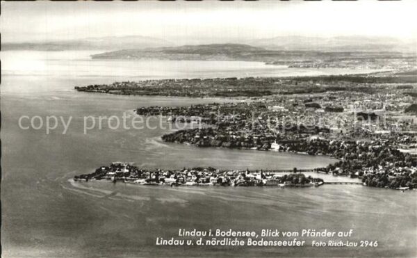 Lindau Bodensee Blick vom Pfänder
