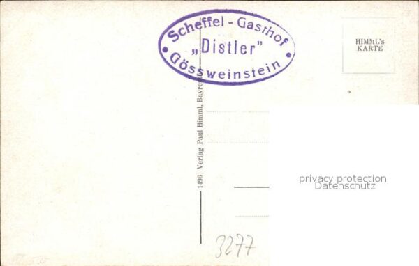 Goessweinstein Wallfahrtskirche Scheffel-Gasthof – Bild 2