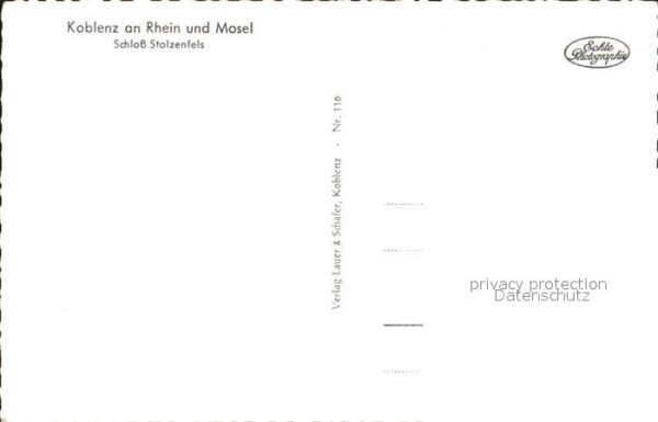 Koblenz Rhein Schloss Stolzenfels – Bild 2