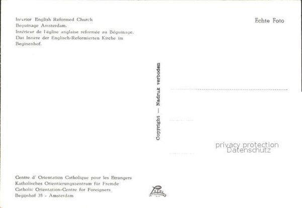Amsterdam Niederlande Beginenhof Kirche innen – Bild 2