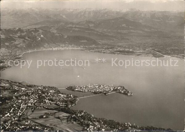 Lindau Bodensee Fliegeraufnahme Bregenzer Bucht