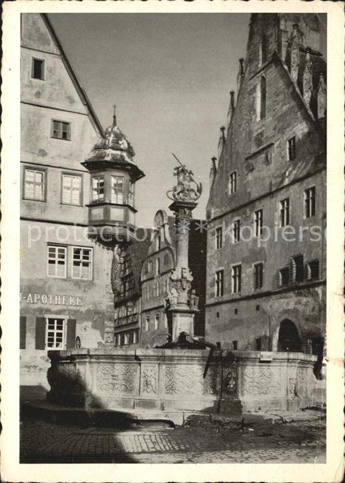 Rothenburg Tauber St. Georgsbrunnen