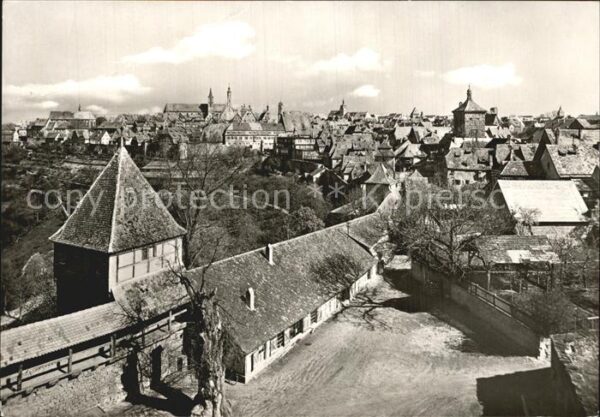 Rothenburg Tauber Blick von der Rossmühle