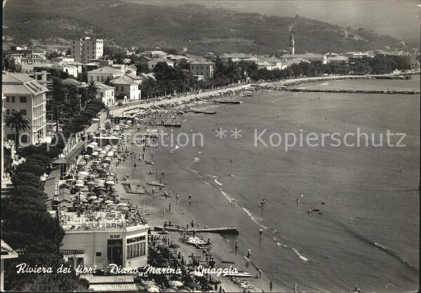 Diano Marina Fliegeraufnahme La Spiaggia