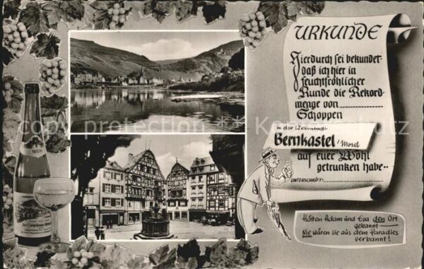 Bernkastel-Kues Urkunde Ortsansichten