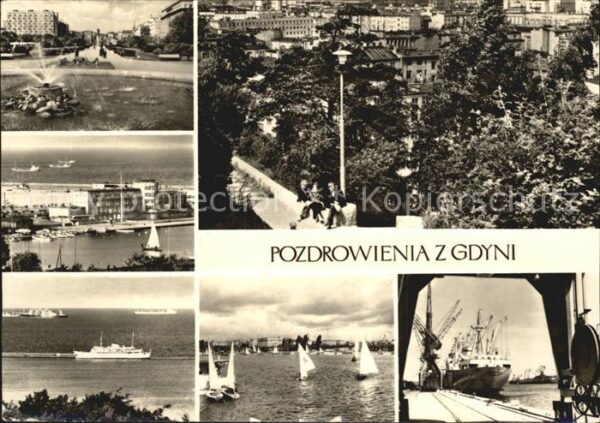 Gdynia Pommern Segelboote Stadtansichten